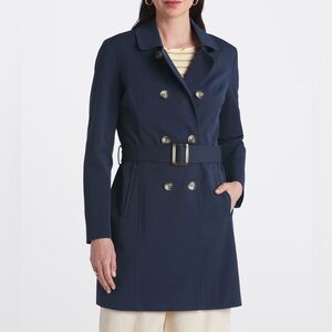 41 Hawthorn Midnight Blue Jacket with tortoise Button Accents size M
